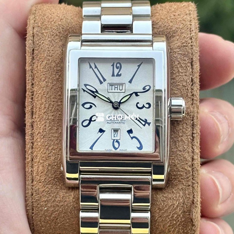 Đồng hồ Oris Rectangular Day-Date dáng tank đẹp