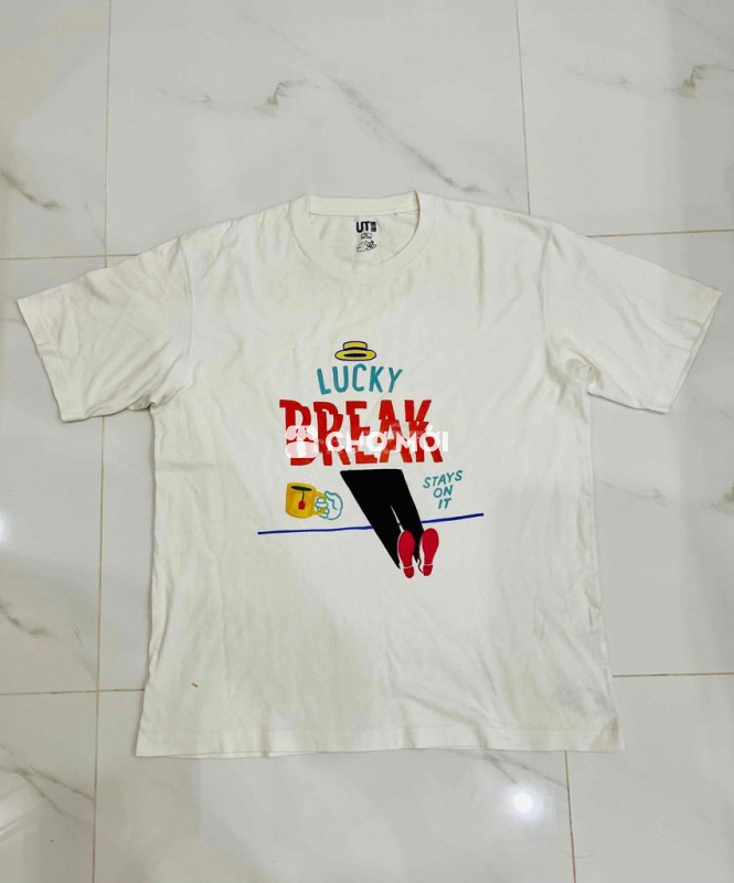 Dọn tủ ao thun Uniqlo Nam Cotton Trắng XL