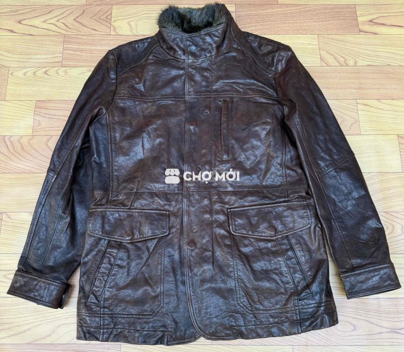 Áo khoác da CLUB CAMBRIDGE da thật mềm xịn