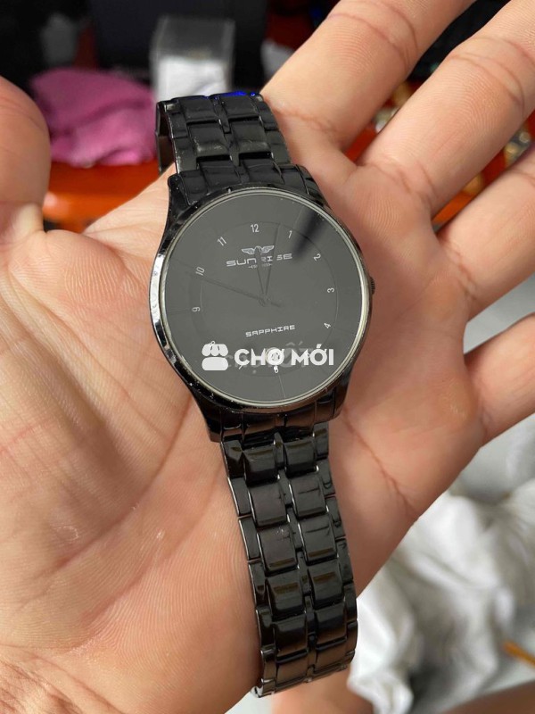 Đồng hồ Sunrise Thép Đen