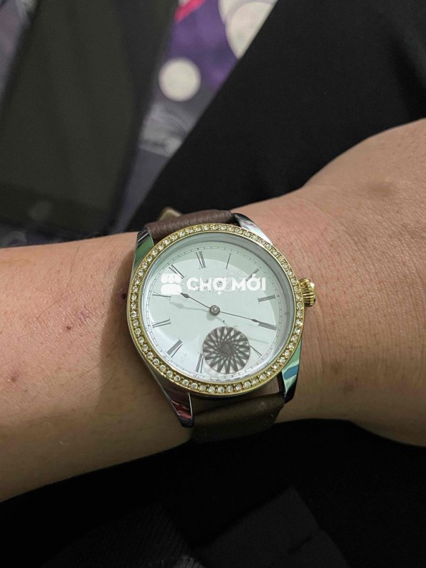 Đồng hồ Illinois Thụy Sĩ Kim loại Dây da