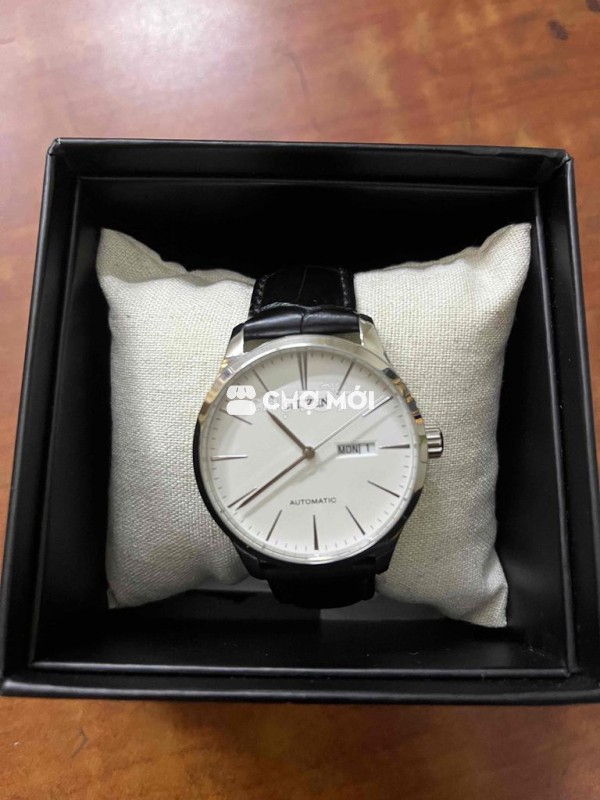 Đồng hồ cơ  đeo tay Citizen Nam Dây da Đen Mới