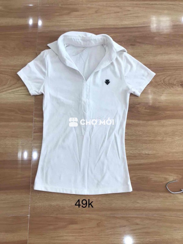 Áo polo nữ vải thun