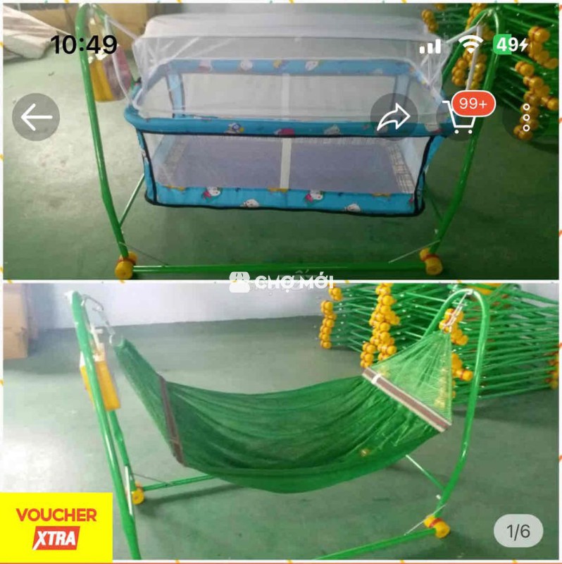 cần thanh lý nôi vải cho bé