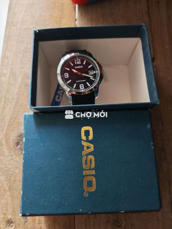 Đồng hồ Casio Nam Dây cao su Đen