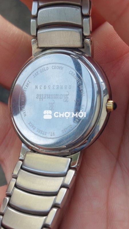 Đồng hồ Romanette Thép không gỉ niềng đá Ceramic