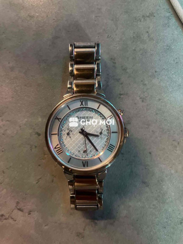 Đồng hồ Casio Sheen Nữ Kim loại Bạc Vàng đồng