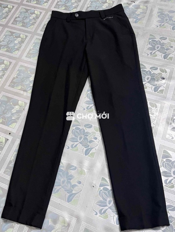 Quần tây Nam Vải mềm mại Đen
