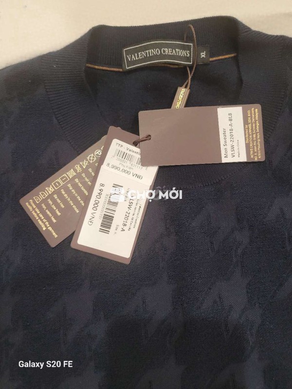 Áo len Valentino Creations nam Xanh đen XL