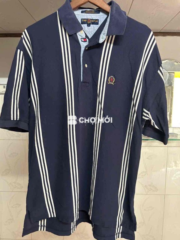 Áo polo Tommy Hilfiger nam Cotton sọc