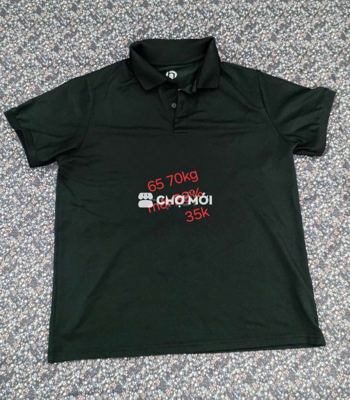 Áo thun nam vải thun size 65-70kg Mới 89%