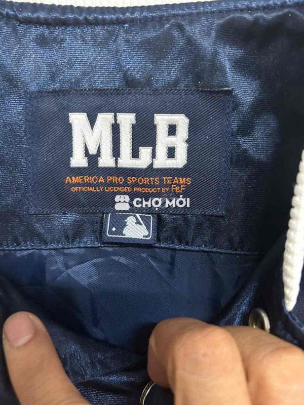 Áo khoác MLB Nam Vải dù Xanh navy