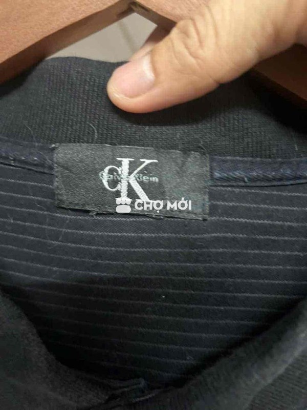 Áo polo Calvin Klein Nam Cotton Đen XXL