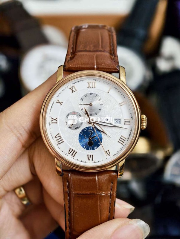 Đồng hồ LOBINNI Nam Dây da Nâu