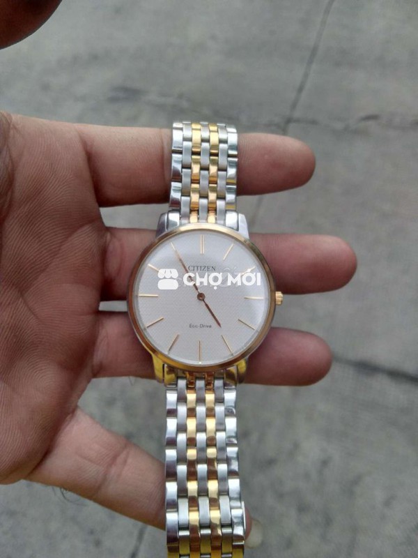 Đồng hồ Citizen Eco-Drive Nam Vàng Bạc
