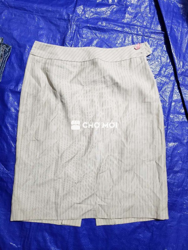 Chân váy Nữ Vải Be Sọc
