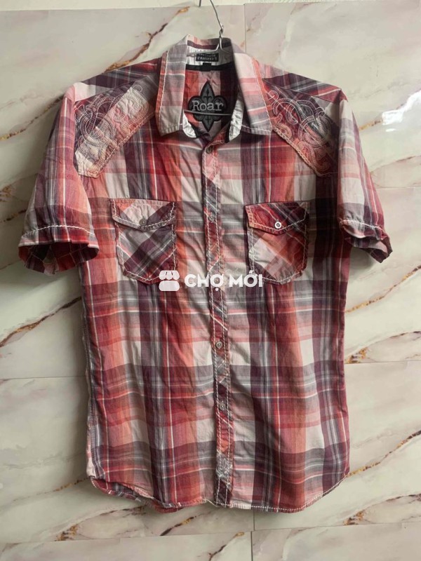 Áo sơ mi Roar nam kẻ caro size M