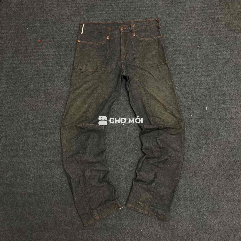 Quần jean nam Kee Denim Denim Xanh đậm