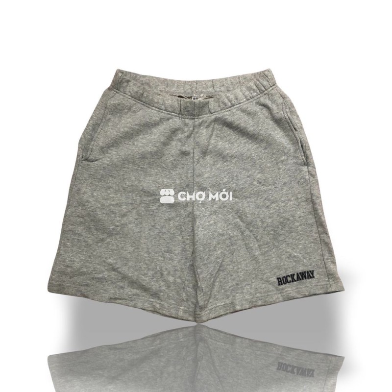 Quần short Uniqlo, màu xám trắng, như ảnh 2
