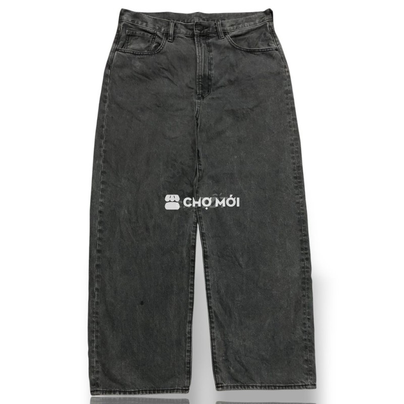 Quần jean GU form Baggy, quần Nhật siêu chất lượng