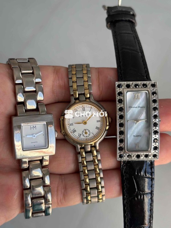 Đồng hồ đeo tay Nữ Kim loại, Da