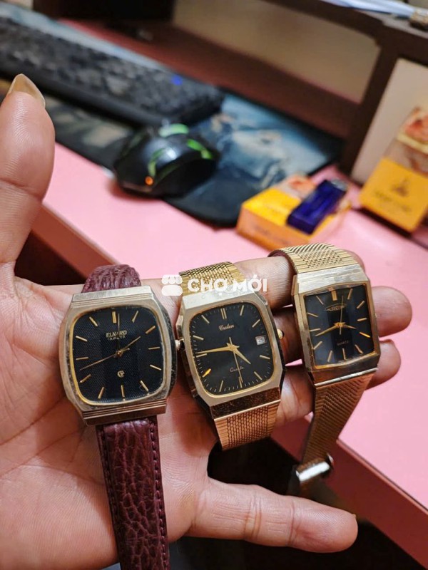 Đồng hồ đeo tay Kim loại Da Quartz