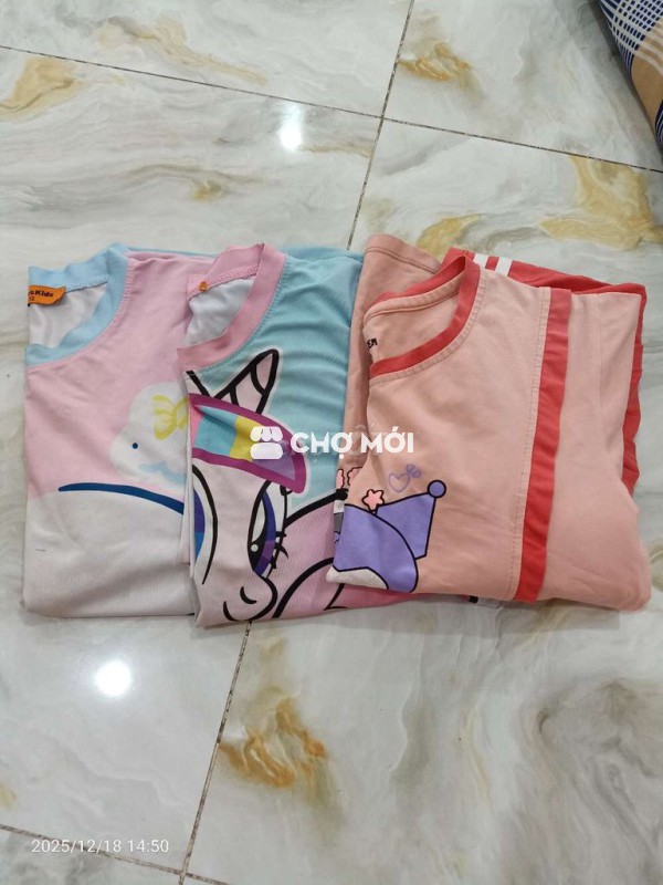 Cho đồ bộ bé gái dưới 30kg