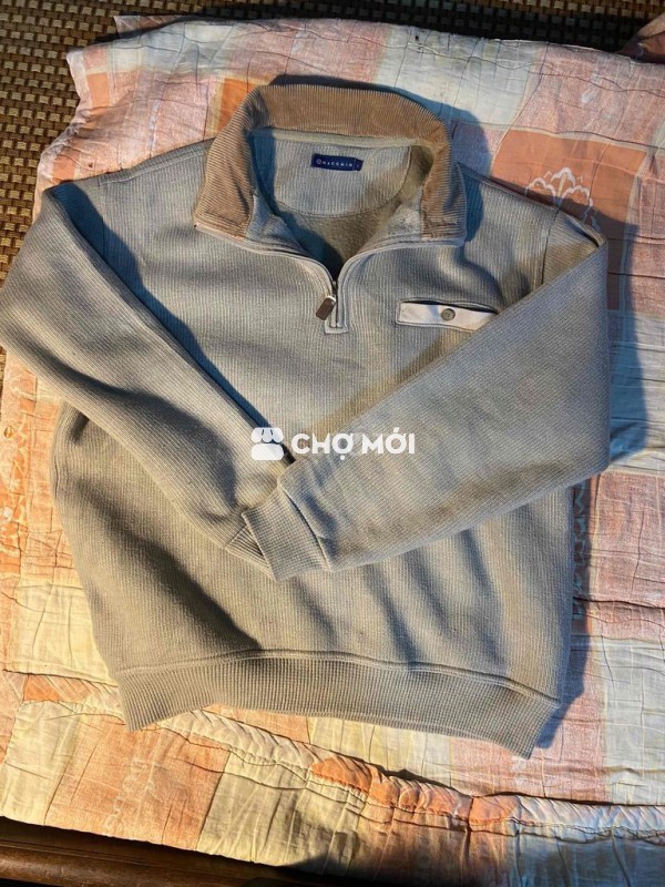 Áo len nam Halfzip Nhật Bản size L