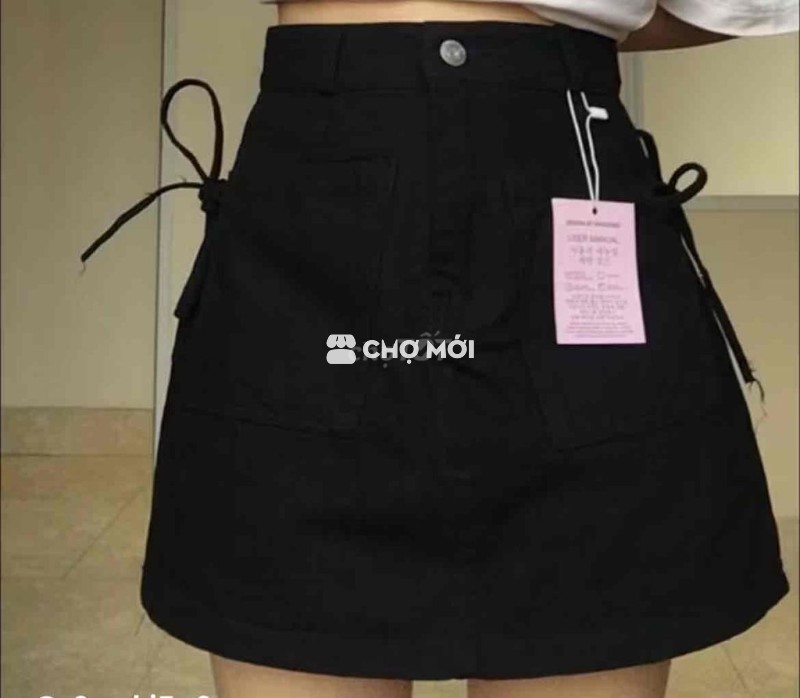 Chân váy nữ Jules Denim Đen size S