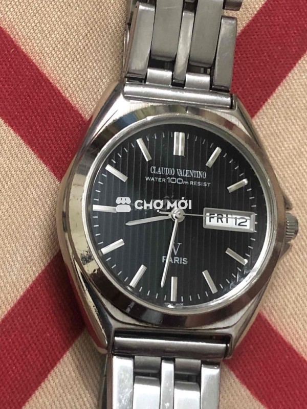Đồng hồ Claudio Valentino Nam Bạc Kim loại