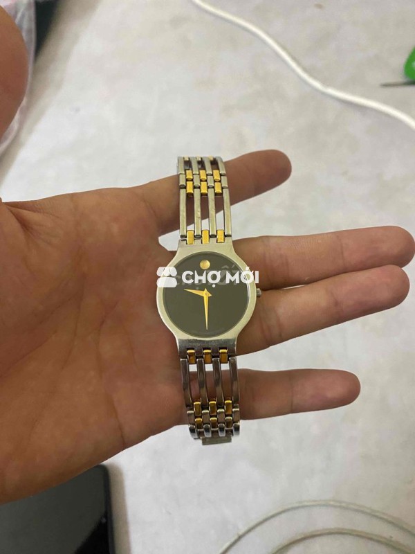 Đồng hồ Movado Thép không gỉ Bạc Vàng máy thuỵ sĩ