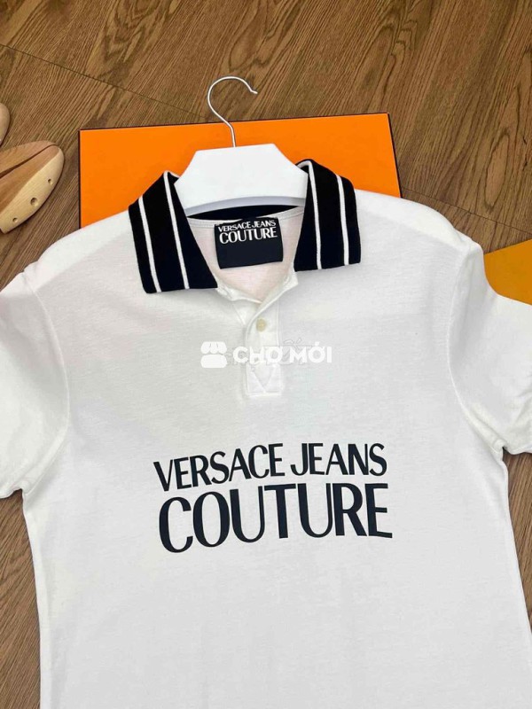 Áo polo Versace Jeans Nam Cotton Trắng size L