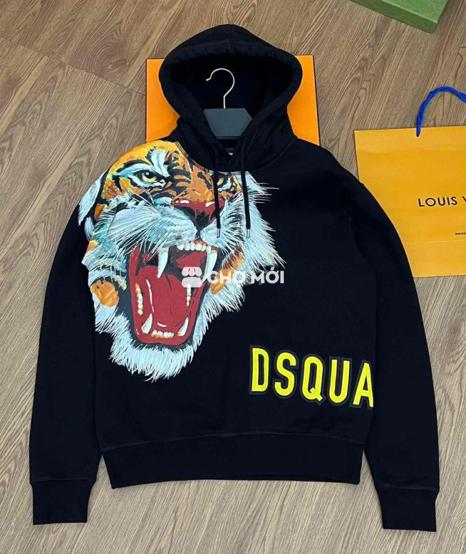 Áo hoodie Dsquared2 Nam Đen size S Đã qua sử dụng