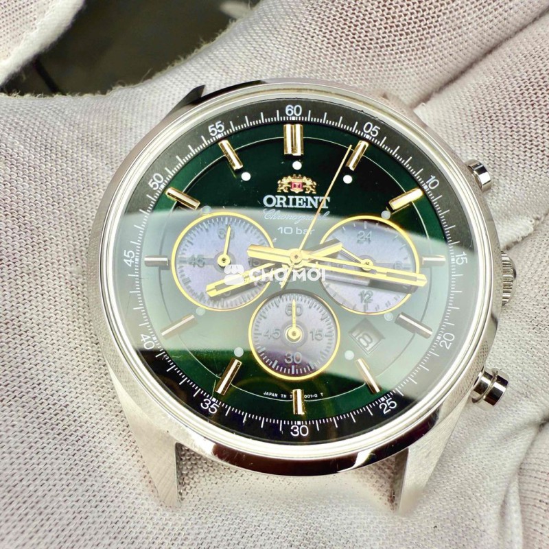 [Sale]Orient Chrono xanh lục bảo