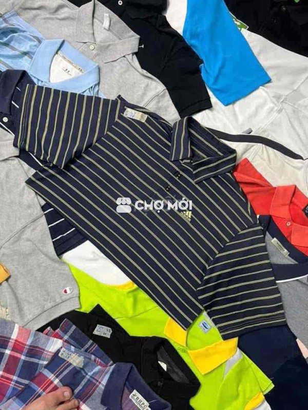 Áo polo Adidas nam vải tổng hợp