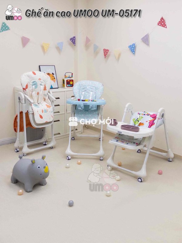Ghế ăn dặm UMOO UM-05171 Hồng