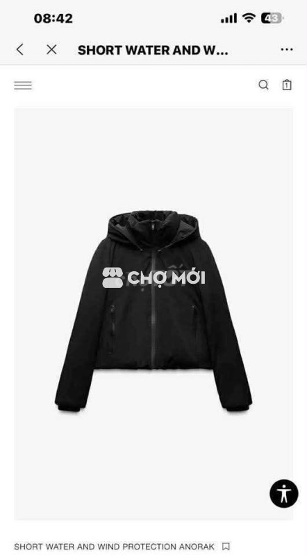 Áo khoác Zara Nữ chống nước