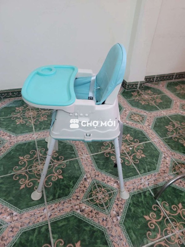 Ghế ăn dặm nhựa cho bé xanh ngọc