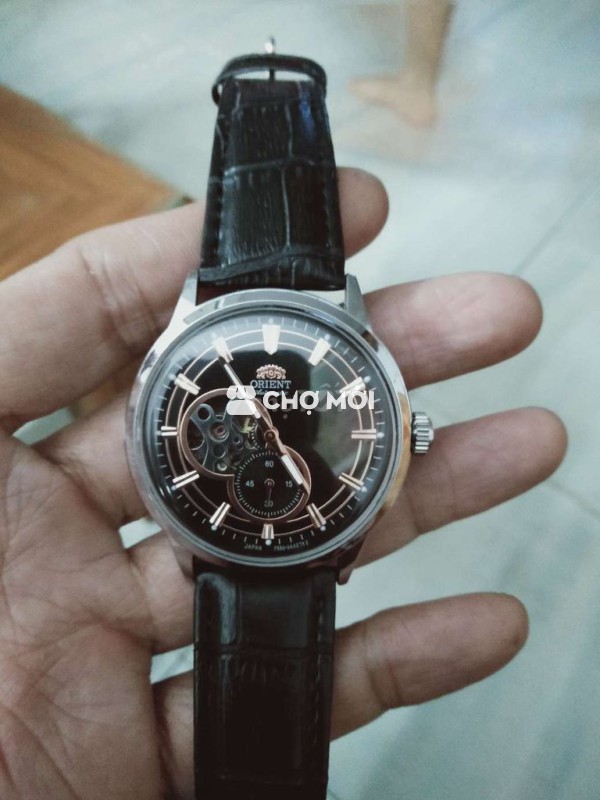 Đồng hồ Orient Nam Dây da Đen 40mm