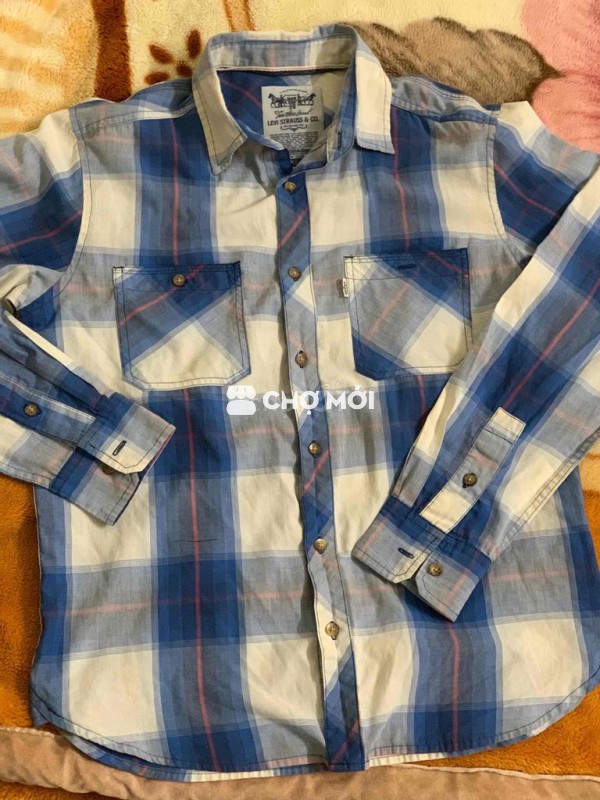Áo sơ mi Levi Strauss & Co. kẻ caro nam size S
