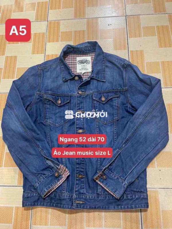 Áo khoác Jean nam size L