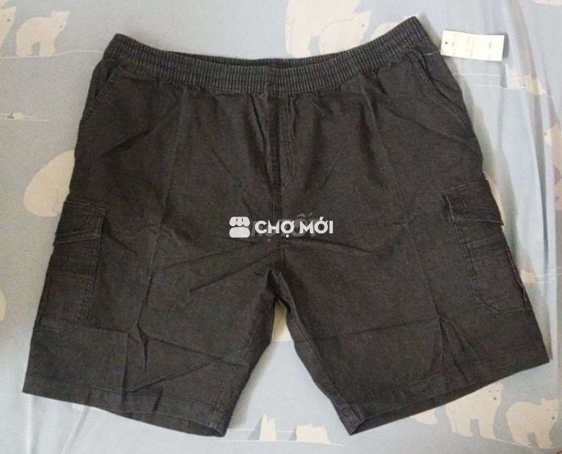 Quầnshort jean nam vải sịn, 1 cái 2XL, 1 cái 3XL