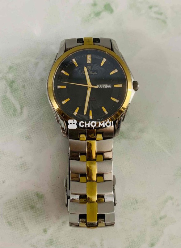 Đồng Hồ 0.P Nam 2 lịch . Máy pin chuẩn Nhật .