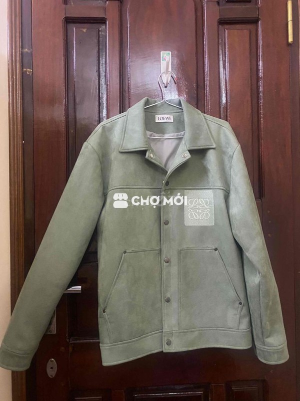 Áo khoác da lộn bao mới