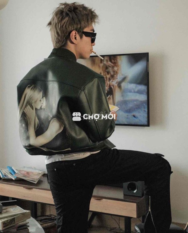 Pass Áo khoác da Aa stu,size M,hàng còn mới