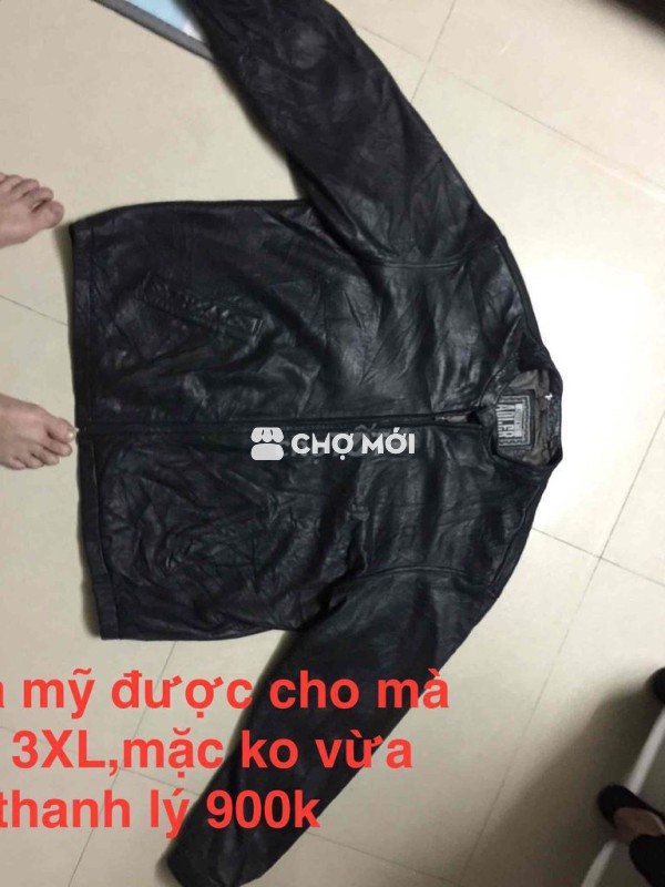 Áo khoác da nam Da 3XL