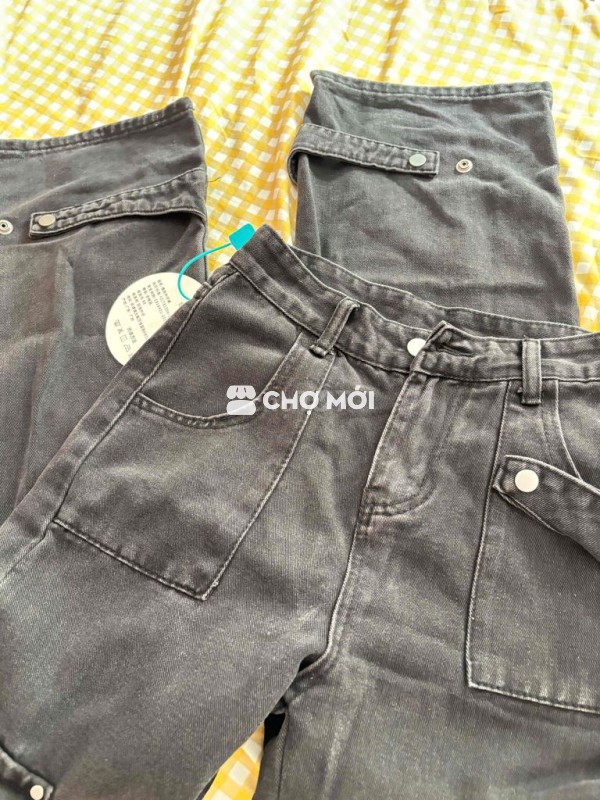 Quần Jeans nữ túi hộp QC new