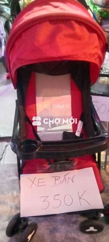 Xe đẩy em bé Seababy Đỏ Gấp gọn