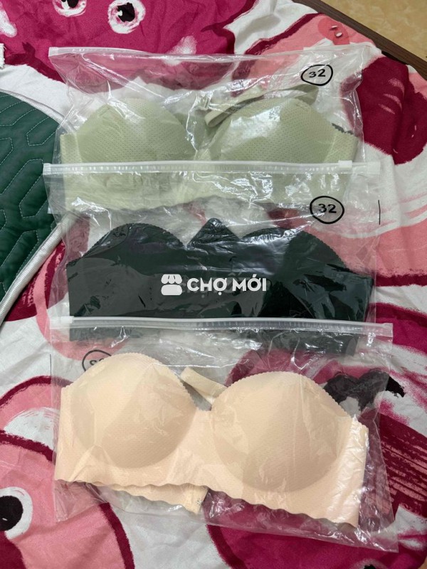 Áo lót nữ Xanh lá Đen Kem size 32