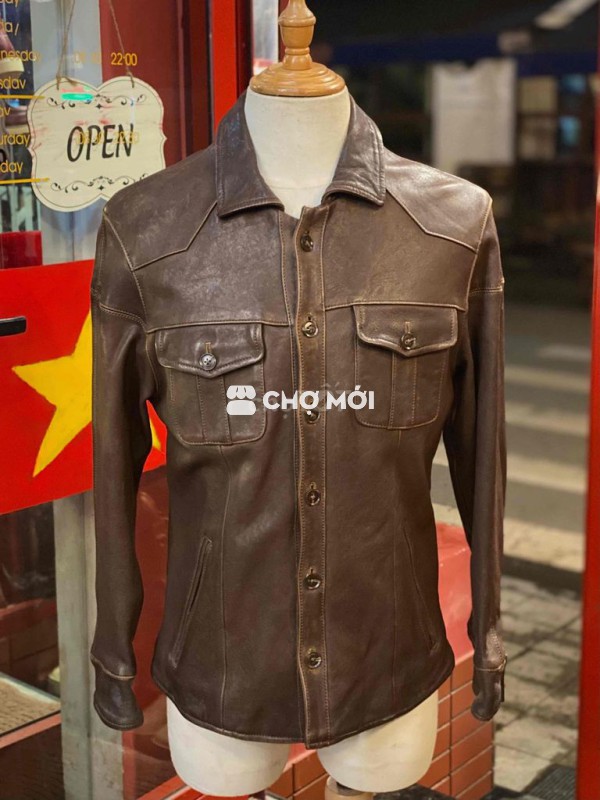 Áo da cừu nhăn, trẻ trung , dễ phối đồ cho ae